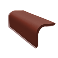 Цементно-песчаная боковая черепица Kriastak Classic цвет: Красный