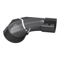 Угол желоба внутренний, регулируемый, Технониколь, Ø125 мм, Puretan, цвет: Графитово-серый