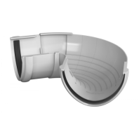 Угол желоба регулируемый Технониколь Ø125 мм, цвет: Белый