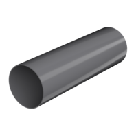 Труба водосточная Технониколь Ø82 мм, L=1500 мм, цвет: Серый