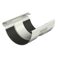 Соединитель желобов, Технониколь, Ø125 мм, Puretan, цвет: Белый