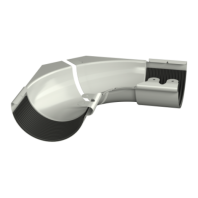 Угол желоба внутренний, регулируемый, Технониколь, Ø125 мм, Puretan, цвет: Белый