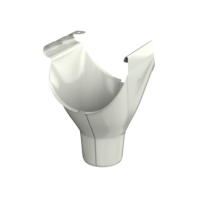 Воронка желоба, Технониколь, Ø125 мм, Puretan, цвет: Белый