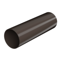 Труба водосточная Технониколь Ø82 мм, L=1500 мм, цвет: Темно-коричневый