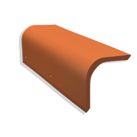 Цементно-песчаная боковая черепица Kriastak Lite  цвет: Неокрашенный красный