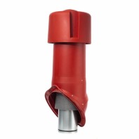 Комплект кровельного выхода вентиляции Krovent Wave 125is, цвет: красный