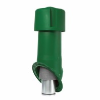 Комплект кровельного выхода вентиляции Krovent Seam 125is, цвет: зеленый