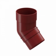 Колено трубы 45˚ Docke Standard Ø80 мм, цвет: Красный