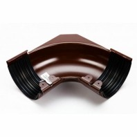 Угол желоба регулируемый 105-135° Galeco STAL Ø152(130)/90 мм, цвет: Темно-коричневый
