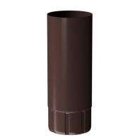 Труба водосточная, Docke Stal Premium, Ø125 мм, L=1000 мм, цвет: шоколад