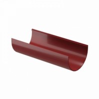 Желоб водосточный Docke Standard, Ø120 мм, L=2000 мм, цвет: Красный