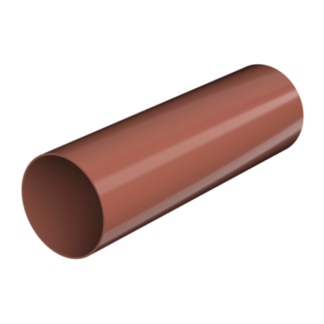 Труба водосточная Технониколь Ø82 мм, L=1500 мм, цвет: Красный
