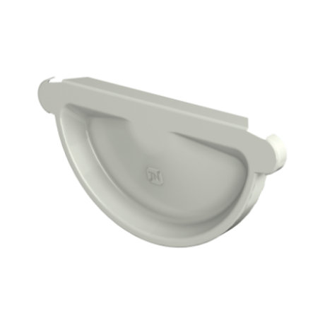 Заглушка желоба универсальная, Технониколь, Ø125 мм, Puretan, цвет: Белый