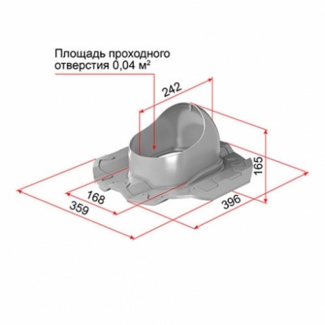 Проходной элемент для профнастила Технониколь PROF-20, цвет: серый