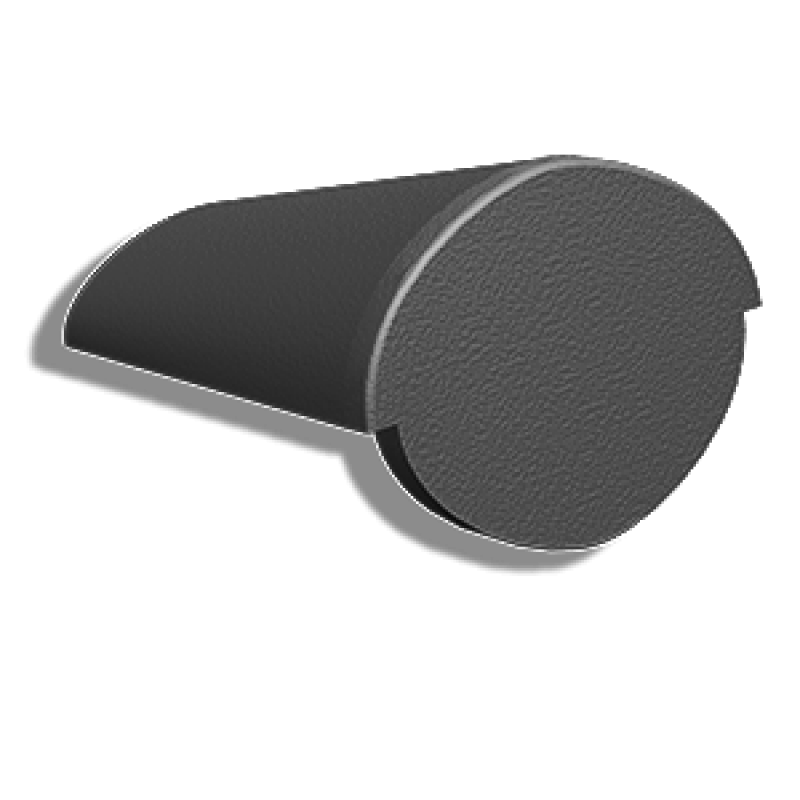 Цементно-песчаная начальная коньковая черепица Kriastak Lite, цвет: неокрашенный черный