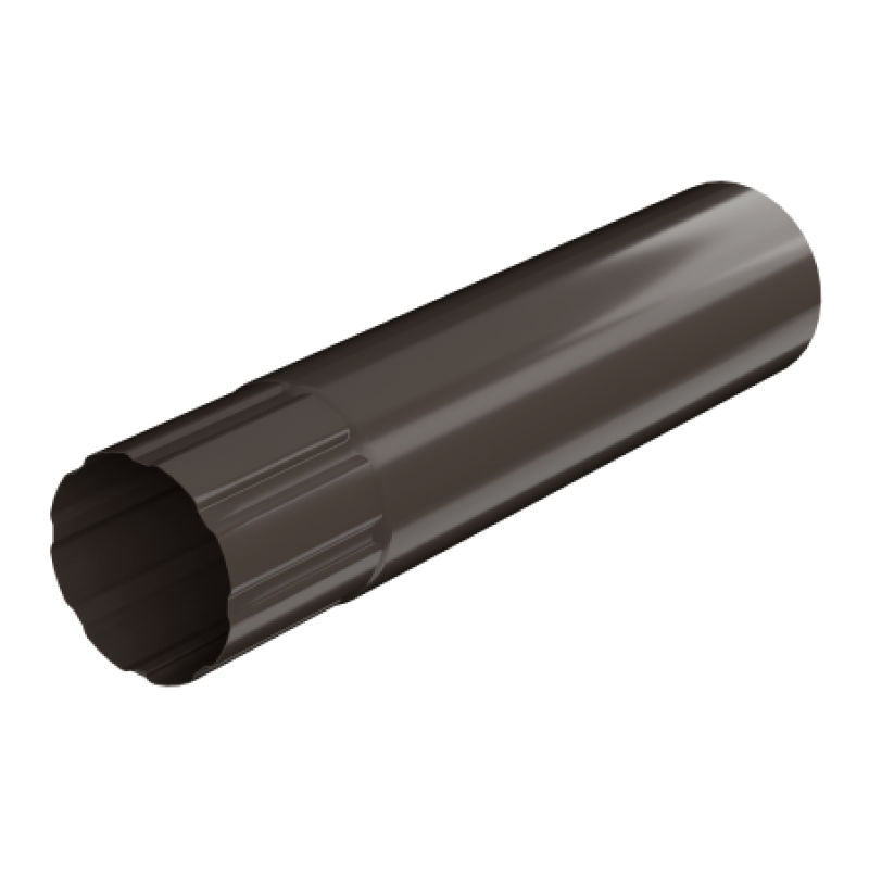 Труба водосточная, Технониколь, Ø90 мм, L=3000 мм, Puretan, цвет: Темно-коричневый