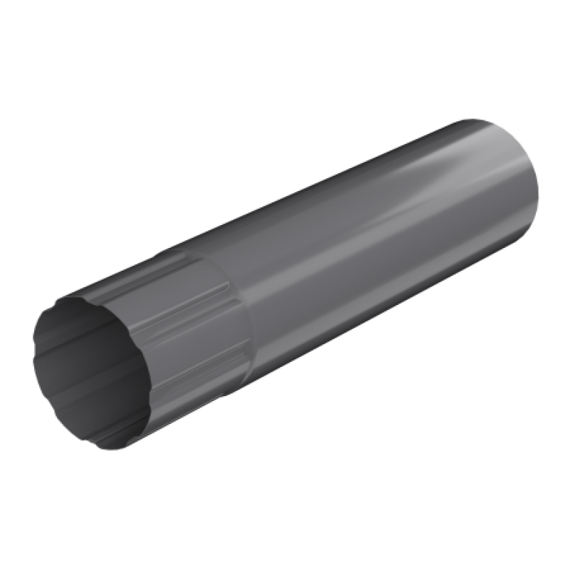 Труба водосточная, Технониколь, Ø90 мм, L=3000 мм, Puretan, цвет: Графитово-серый