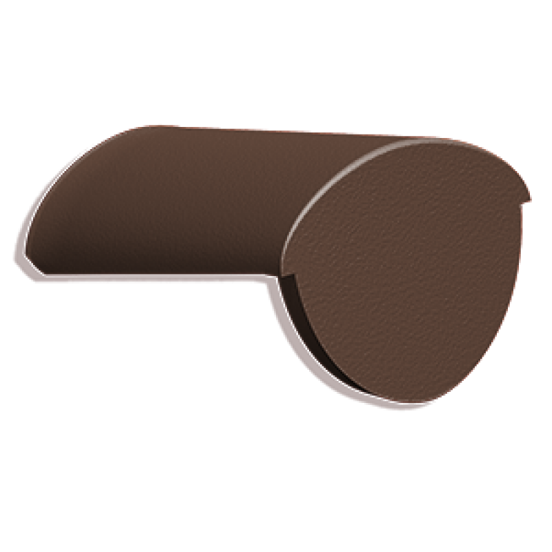 Цементно-песчаная конечная коньковая черепица Kriastak Classic цвет: Коричневый