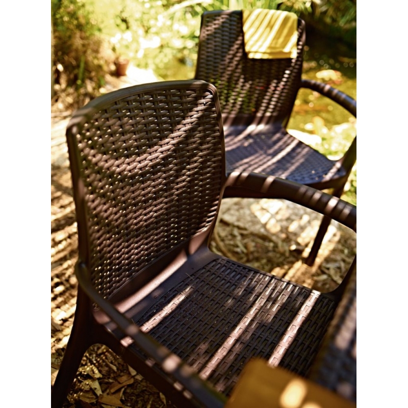 Садовый стул Keter Bali mono, коричневый