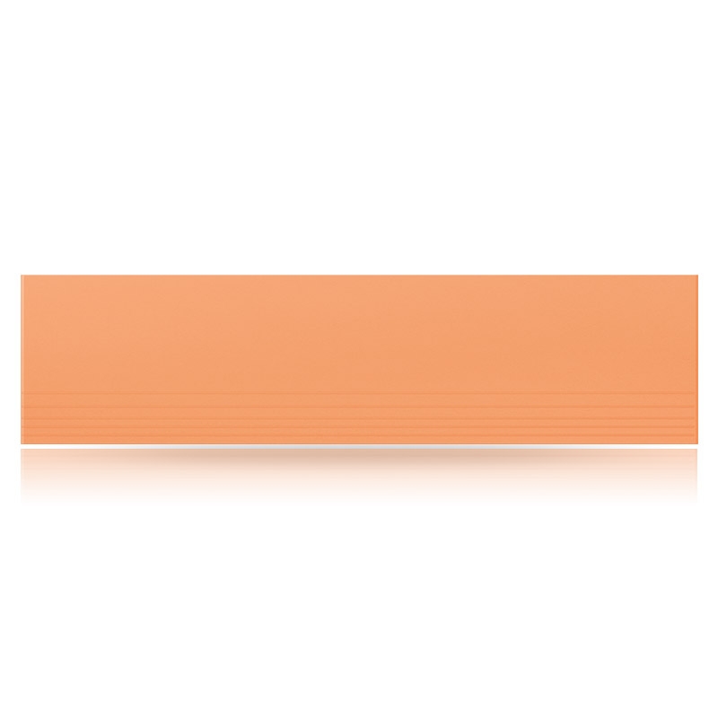 Керамогранит плитка 1200х295х11 мм, Ступени, Моноколор, Цвет: Насыщенно-оранжевый UF026МR STAGE
