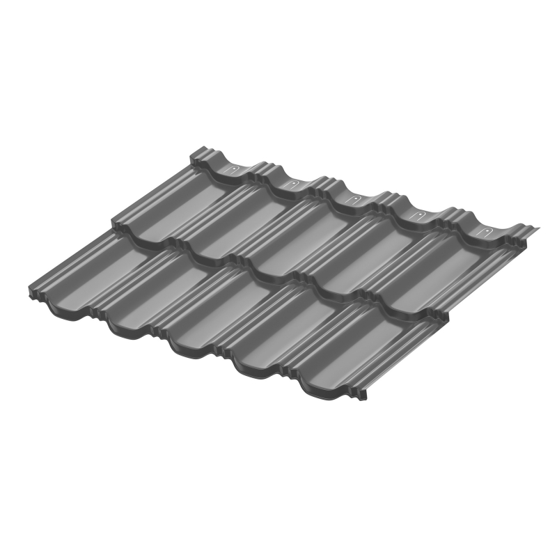 Модульная металлочерепица Aquasystem Гётеборг, Rooftop Шёлк 0.5 мм, RR 23