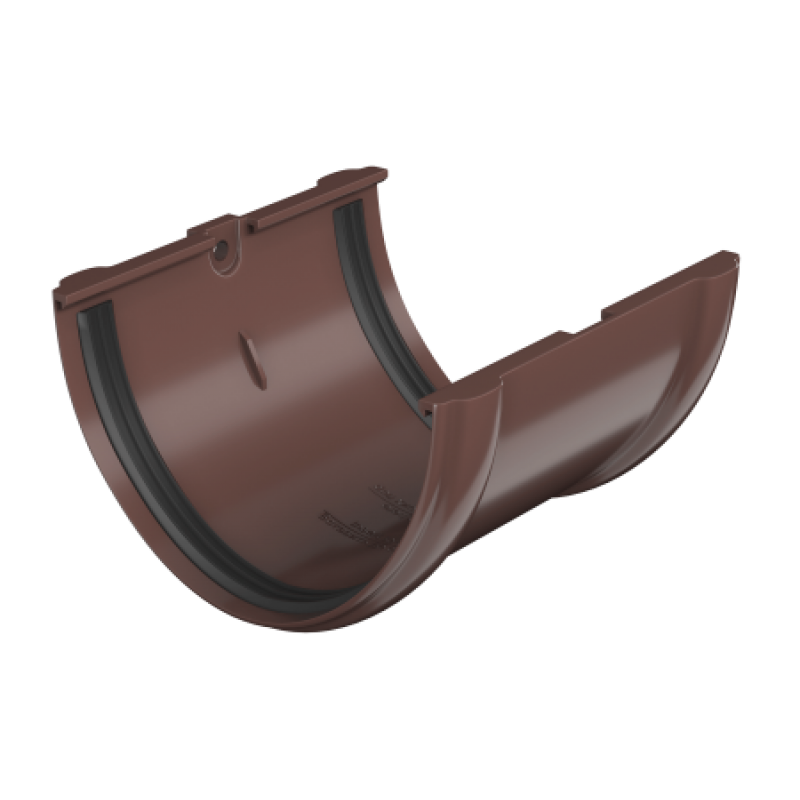 Соединитель желобов Технониколь Ø125 мм, цвет: Коричневый