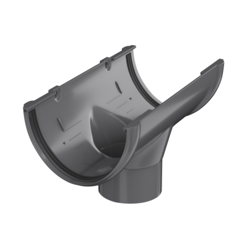 Воронка желоба Технониколь Ø125 мм, цвет: Серый