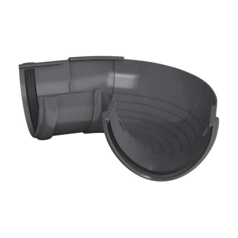 Угол желоба регулируемый Технониколь Ø125 мм, цвет: Серый