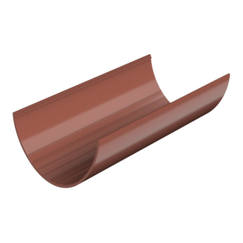 Желоб водосточный Технониколь Ø125 мм, L=3000 мм, цвет: Красный