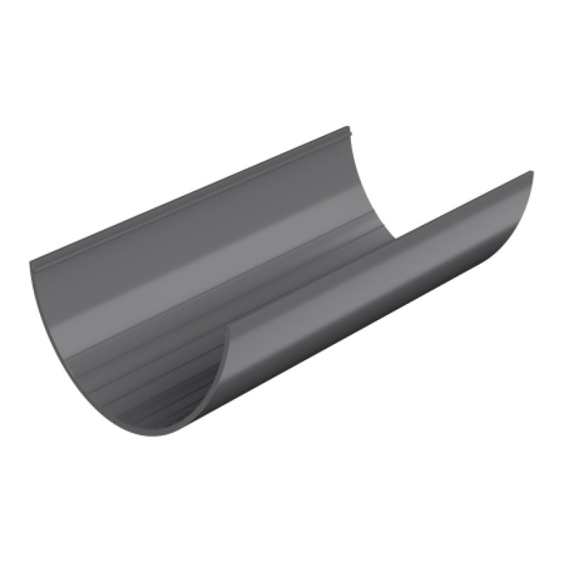 Желоб водосточный Технониколь Ø125 мм, L=3000 мм, цвет: Серый