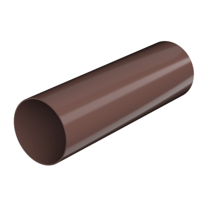 Труба водосточная Технониколь Ø82 мм, L=3000 мм, цвет: Коричневый