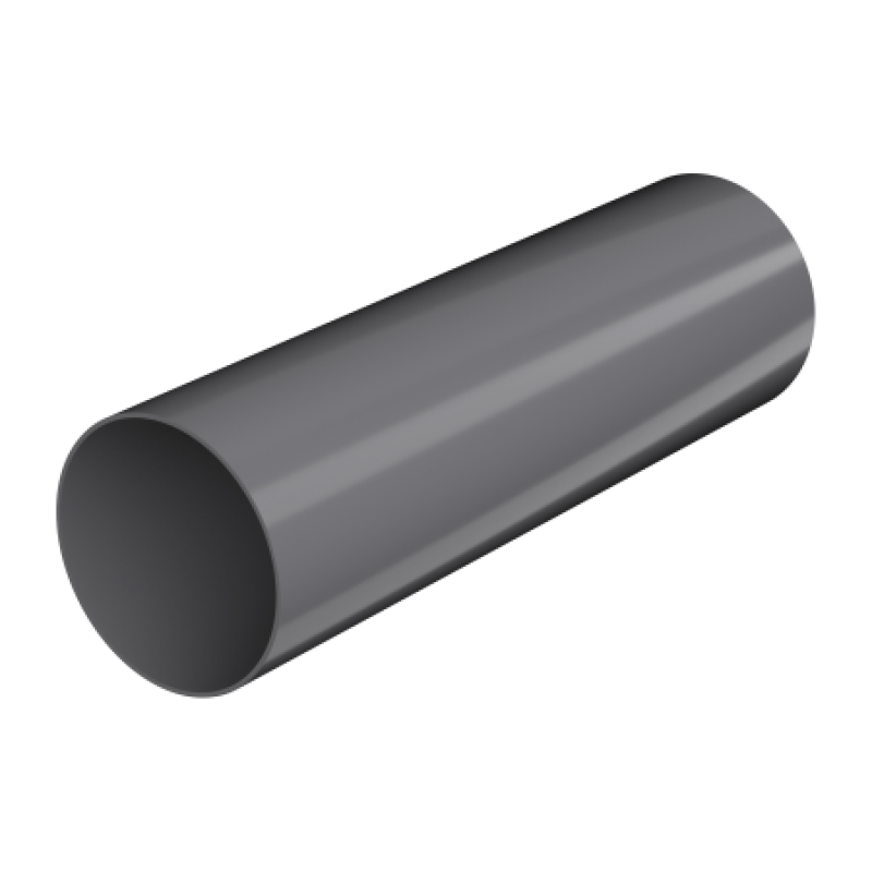 Труба водосточная Технониколь Ø82 мм, L=3000 мм, цвет: Серый