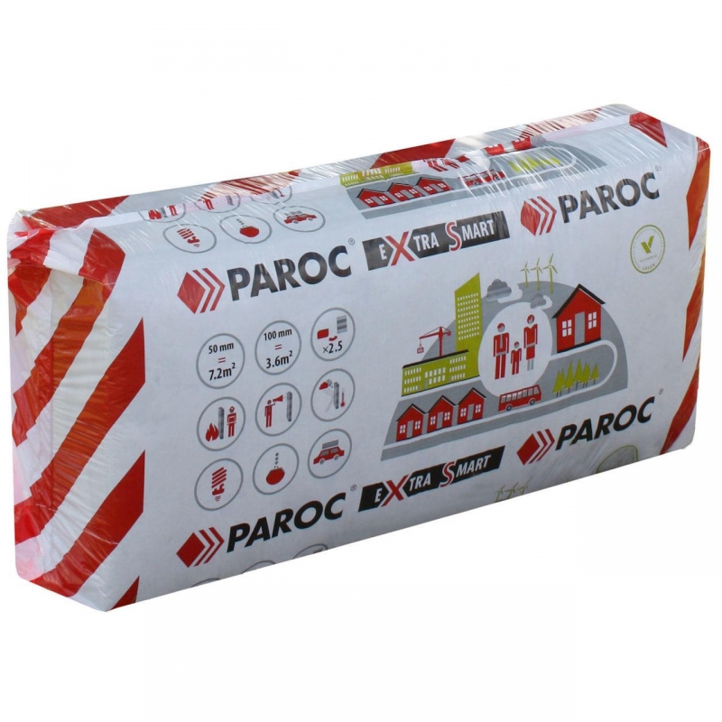 PAROC eXtra smart, универсальный утеплитель 50х600х1200  (7.20 м²/уп, 0.360 м³/уп)