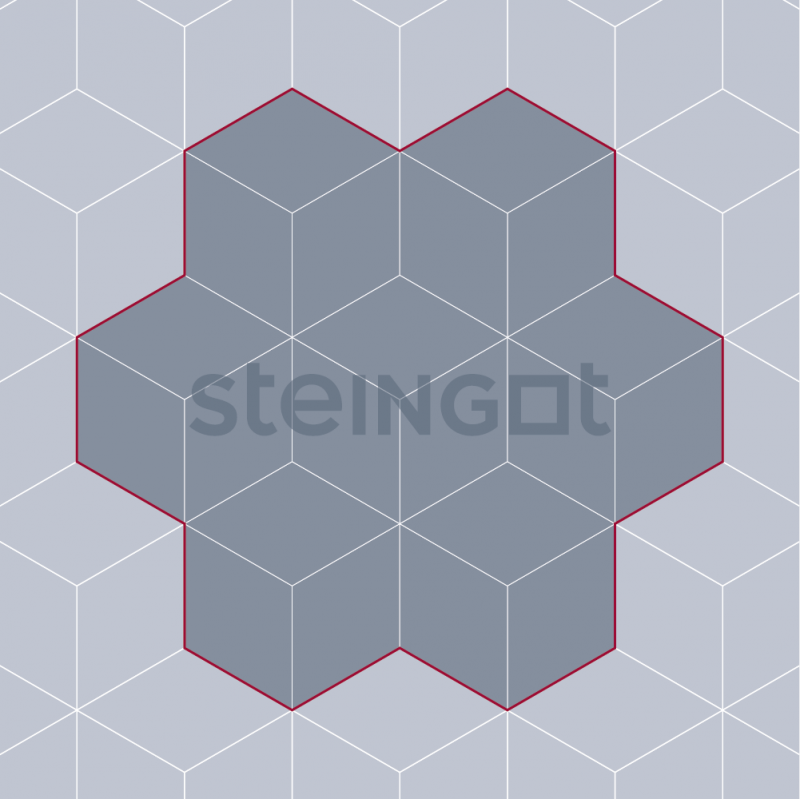Плитка тротуарная Steingot, ромб 60 мм