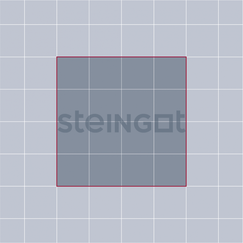 Плитка тротуарная Steingot, квадрат, цвет: черный (верхний прокрас), 100х100х60 мм
