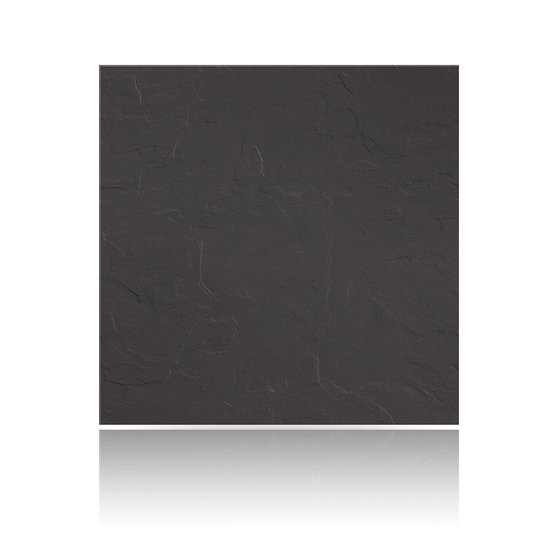 Керамогранит плитка 600х600х10 мм, Рельеф, Моноколор, Цвет: Насыщенно-черный UF019MR RELIEF