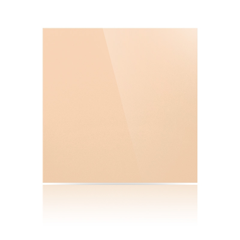 Керамогранит плитка 600х600х10 мм, Полированный, Моноколор, Цвет: Оранжево-персиковый UF016PR