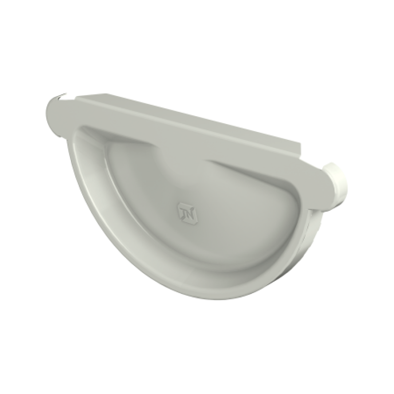 Заглушка желоба универсальная, Технониколь, Ø125 мм, Puretan, цвет: Белый