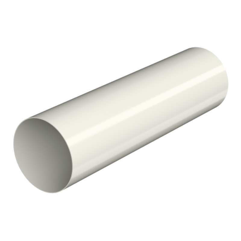Труба водосточная, Технониколь Макси, Ø100 мм, L=1000 мм, цвет: Белый