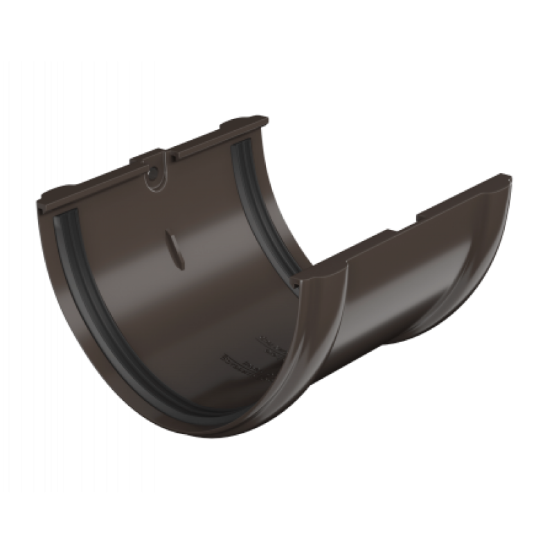 Соединитель желобов Технониколь Ø125 мм, цвет: Темно-коричневый