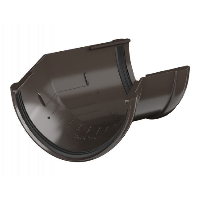 Угол желоба универсальный 135° Технониколь Ø125 мм, цвет: Темно-коричневый