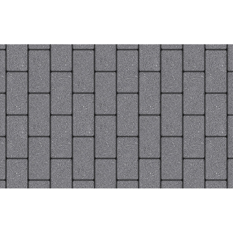 Плитка тротуарная Выбор, прямоугольник, гранит, серый, 200х100х60 мм