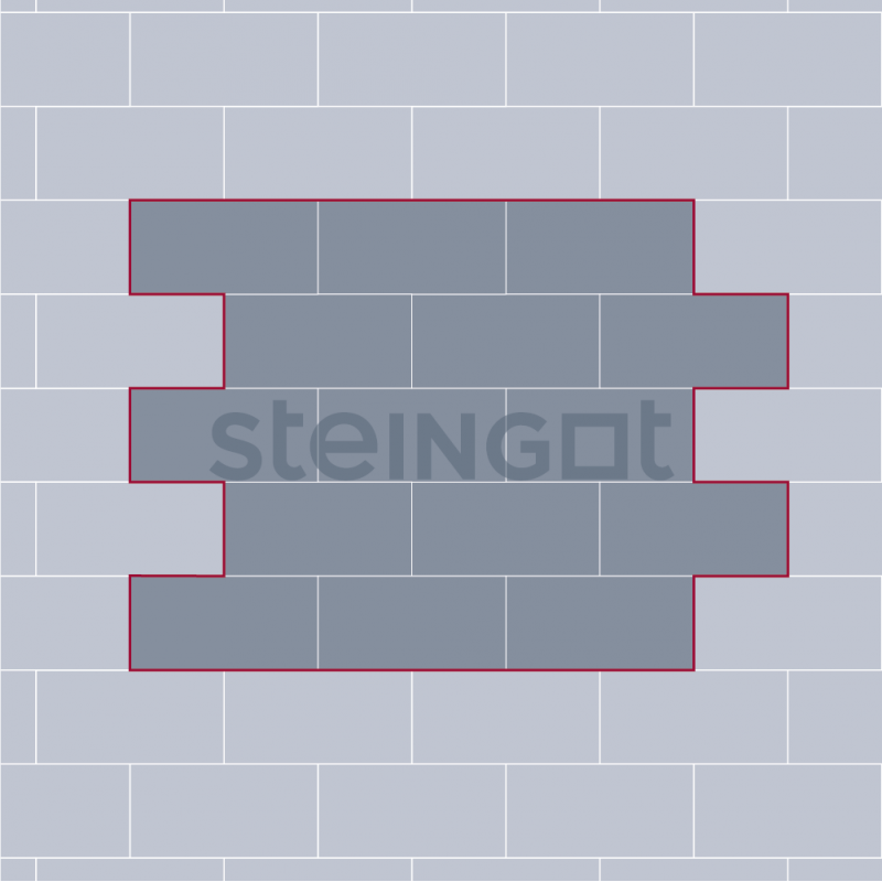 Плитка тротуарная Steingot, протектор, 320х160х80 мм
