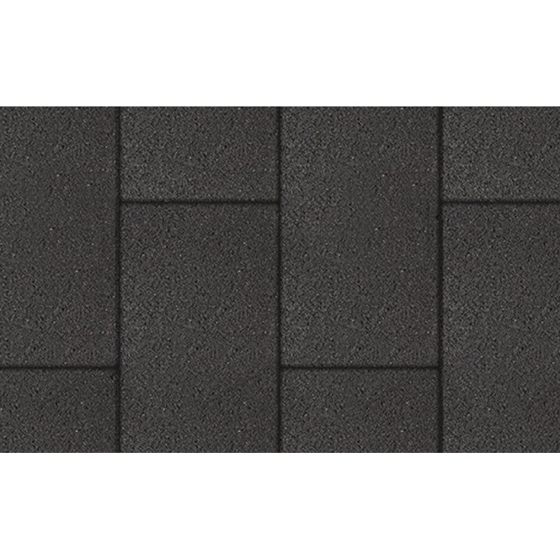 Плитка тротуарная Выбор, прямоугольник, гранит, черный, 600х300х80 мм