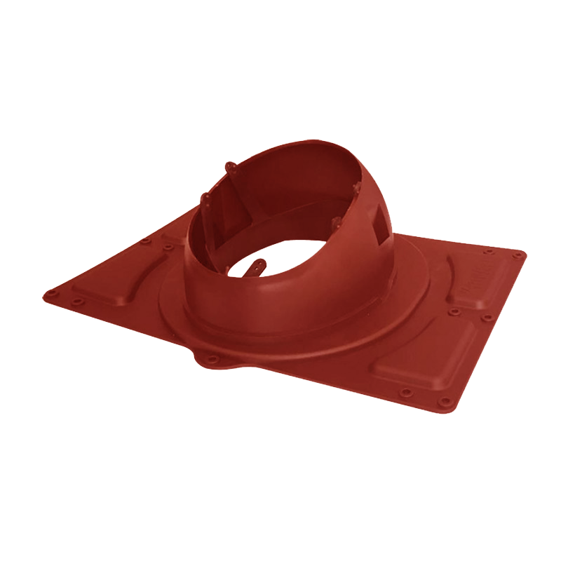 Проходной элемент для высокопрофильной металлической кровли Krovent Base-VT General 125/150, цвет: красный