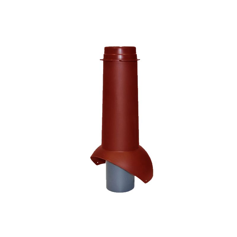 Выход канализации изолированный Krovent Pipe-VT 110is цвет: красный