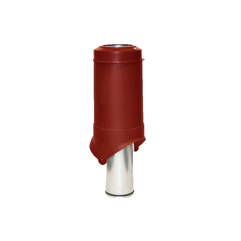 Выход вентиляции Krovent Pipe-VT 125is цвет: красный