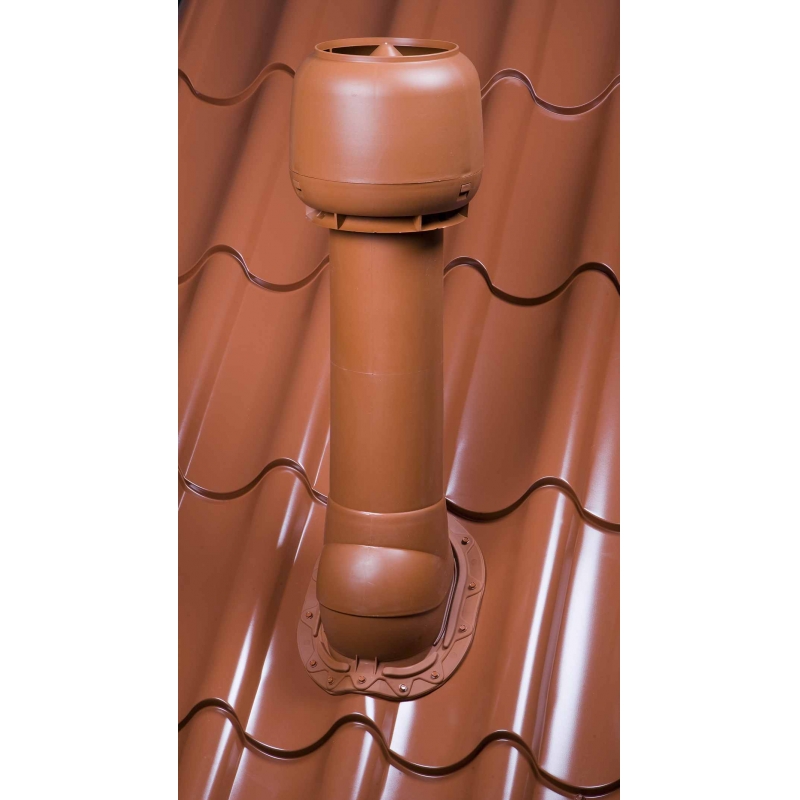 125/160/700 P-вентиляционный выход теплоизолированный VILPE, цвет: коричневый