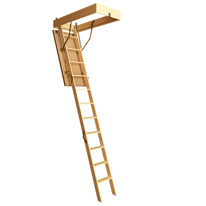 Лестница чердачная деревянная Döcke Standart, 60х120х280 мм
