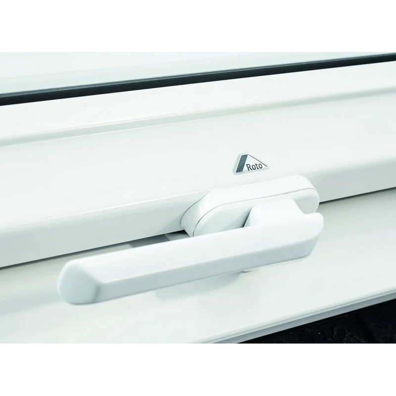 Мансардное окно Roto Designo R4 WD, однокамерное, 65x140 см, пвх, ручка снизу